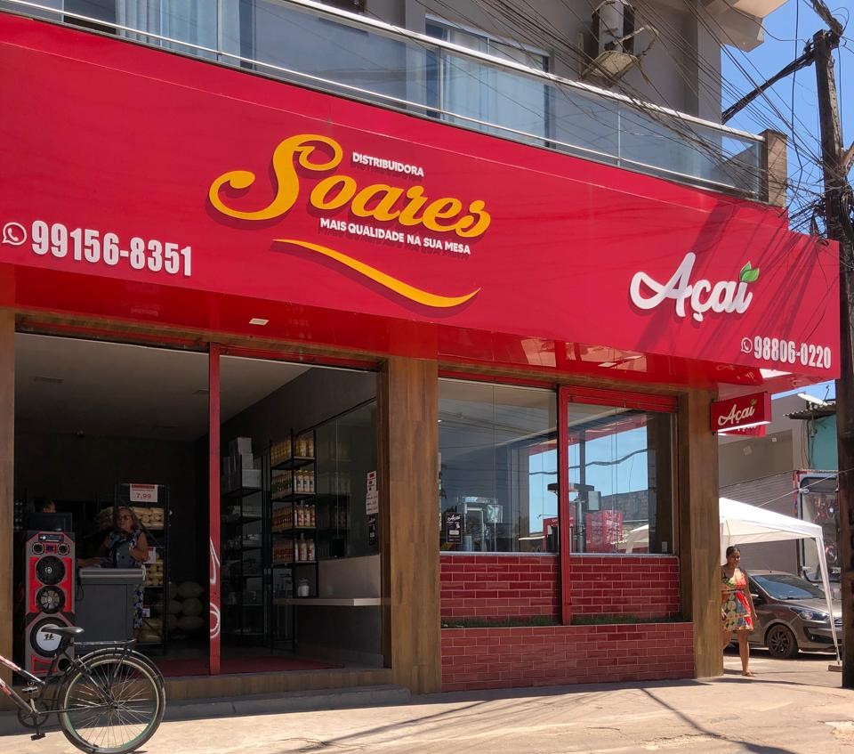 Fachada da loja  Distribuidora Soares